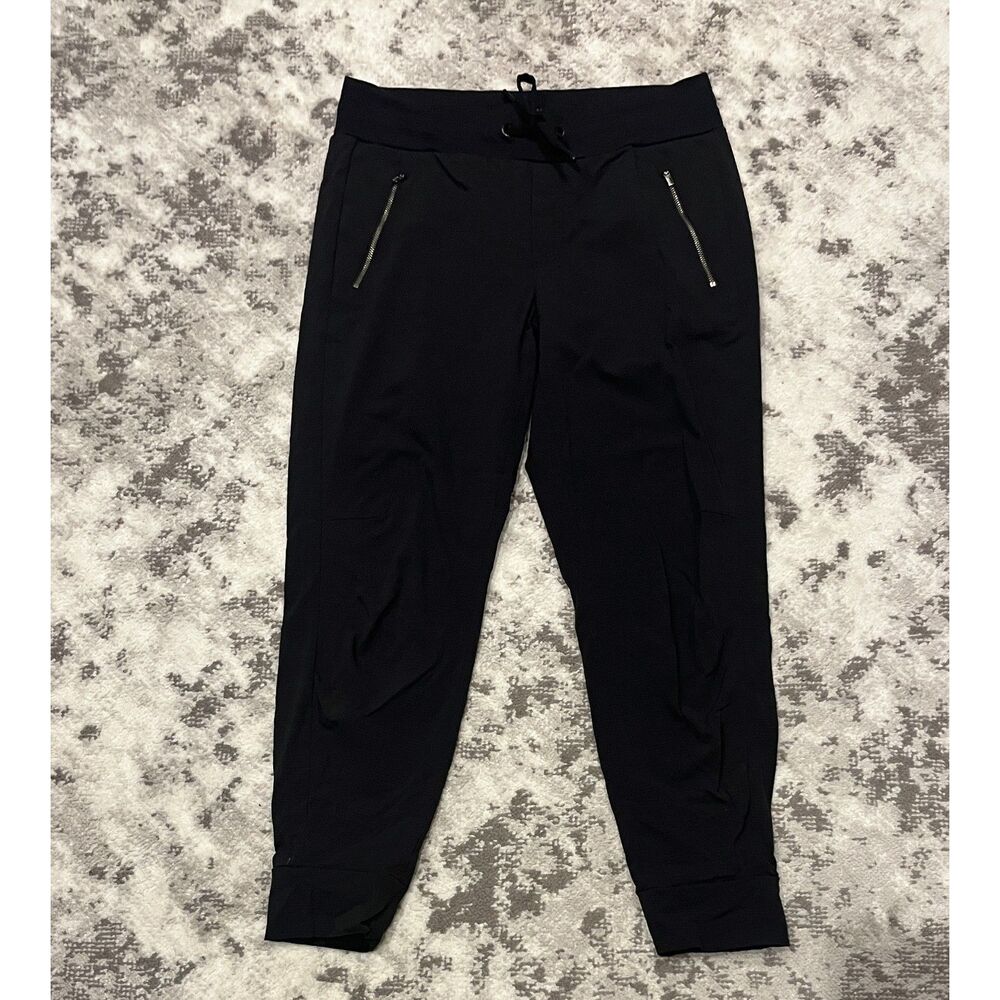Athleta Trekkie North High Rise Joggers Pants BLACK Sz 8